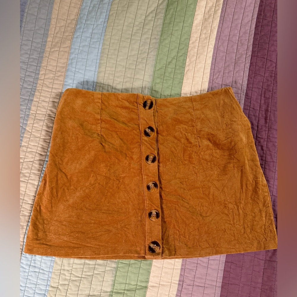 Earthbound corduroy mini skirt